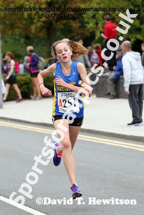 Womens under-17s Northern Road Relays, Warrington. Photo: David T. Hewitson/Sports for All Pics